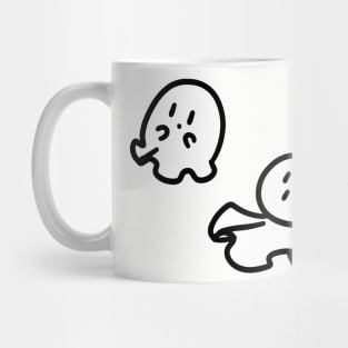 Cute Tiny Ghosts Mug